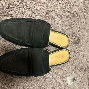 Splendid Black Suede Mules